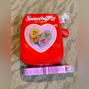 Sweethearts BathBodyWorks Red and Pink Crossbody Bag